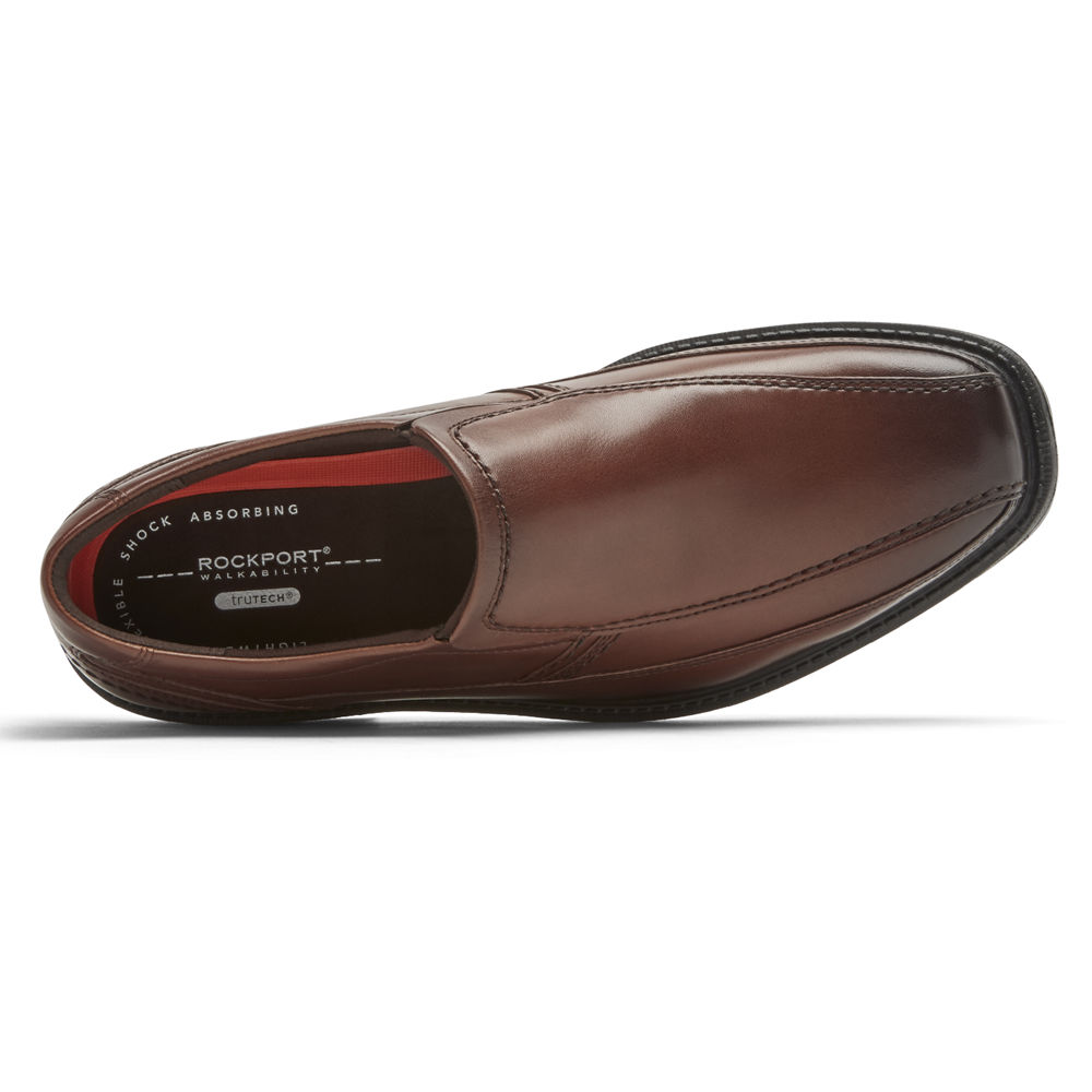 Rockport Singapore Mens Slip-On - Style Leader 2 Bike Toe Brown - GF1390768